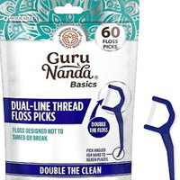 Guru Nanda Basics Double The Floss 60 Floss Picks