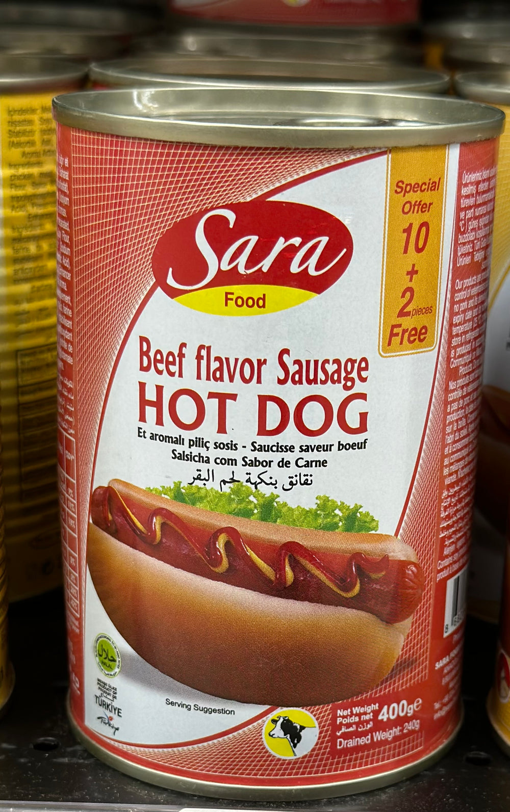 SARA BEEF LAVOR SAUSAGE 400G