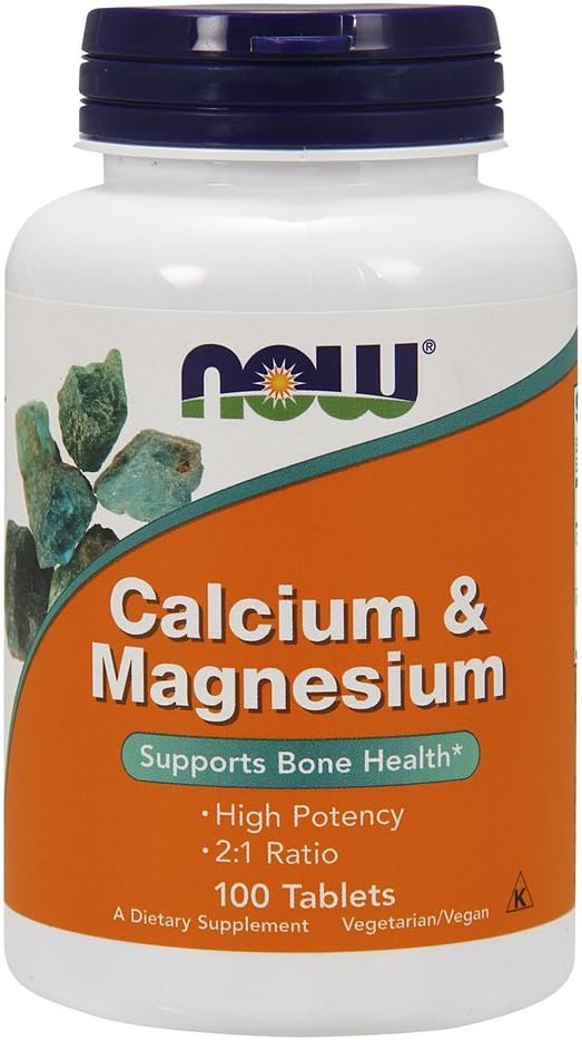 NOW Foods Cal-Mag 500/250 mg – 100 comprimés