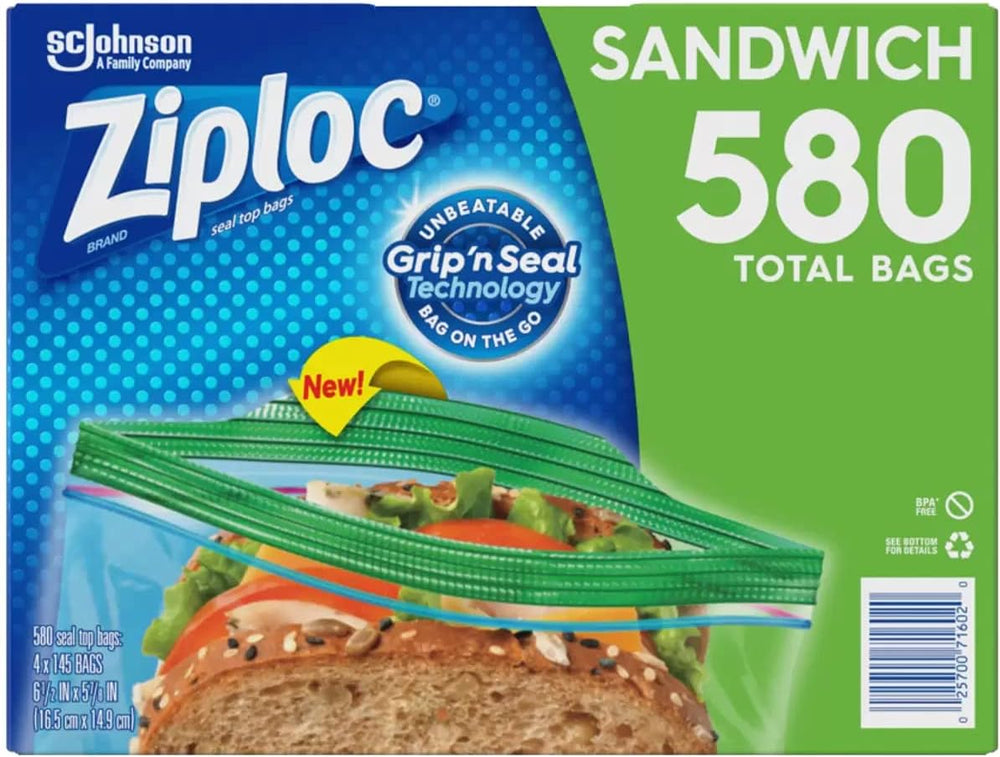 Ziploc Easy-Open Tab Sandwich Bags (580 ct.)