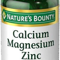 *MCI*Nature's Bounty Calcium Magnésium Zinc Caplets Santé Immune 100 Compte