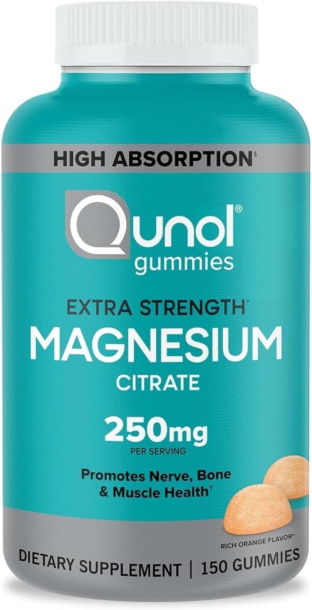 Qunol High Absorption Magnesium Gummies – 250 mg, 150 gommes