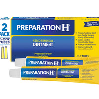 Preparation H Hemorrhoidal Ointment, 2 Oz Tubes, 2 Ct
