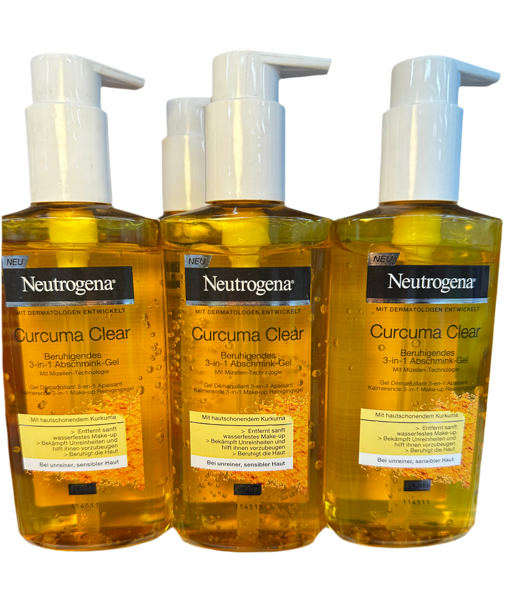 Neutrogena Curcuma gel démaquillant 3 en 1 (200ml)
