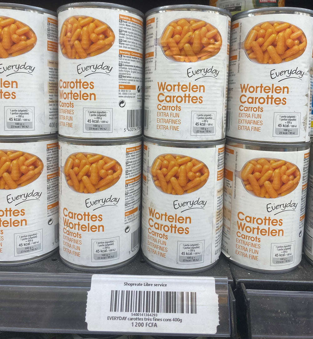 EVERYDAY carottes très fines cons 400g