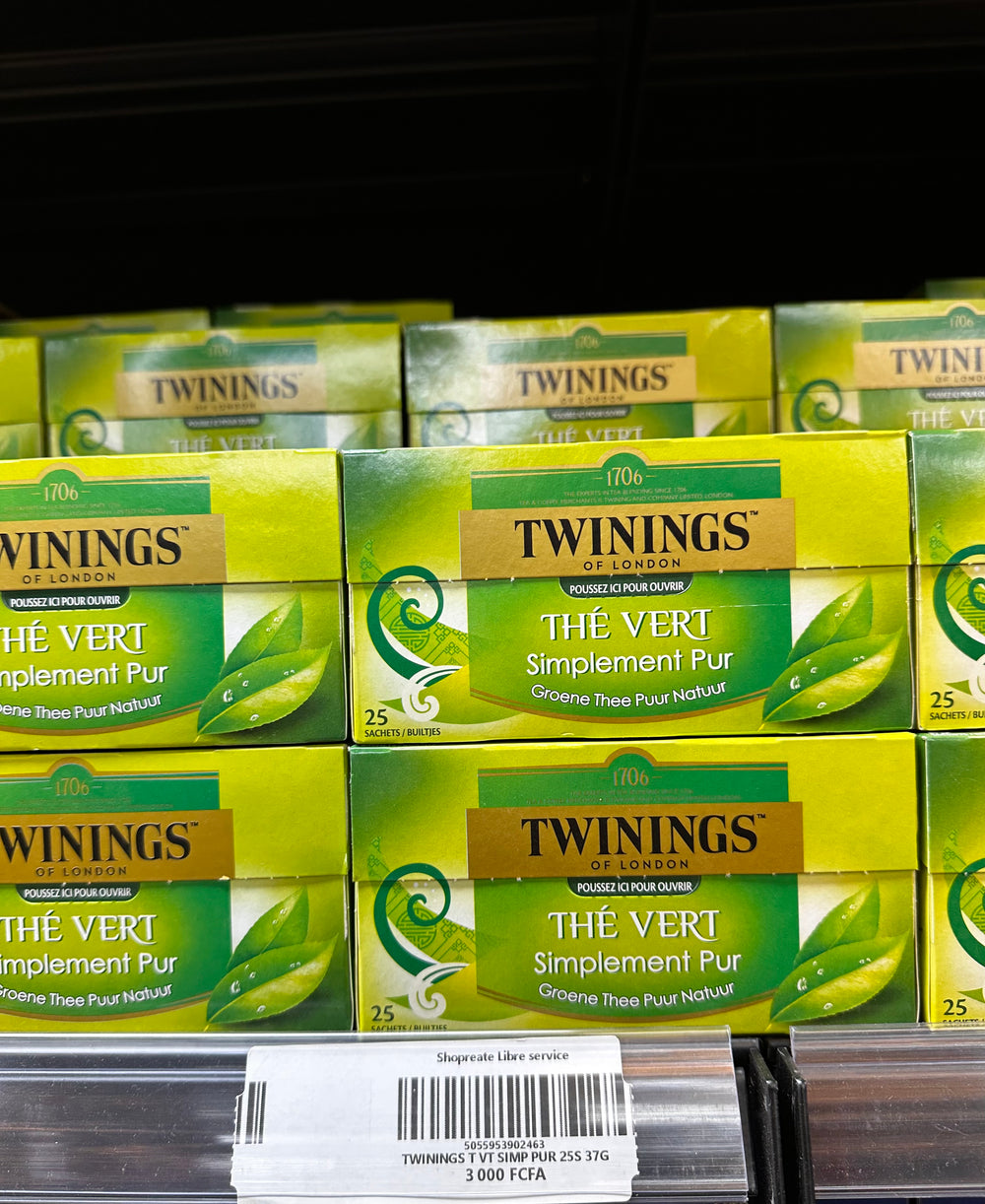 TWININGS OF LONDON THÉ VERT SIMPLEMENT PUR 25 SACHETS 37G