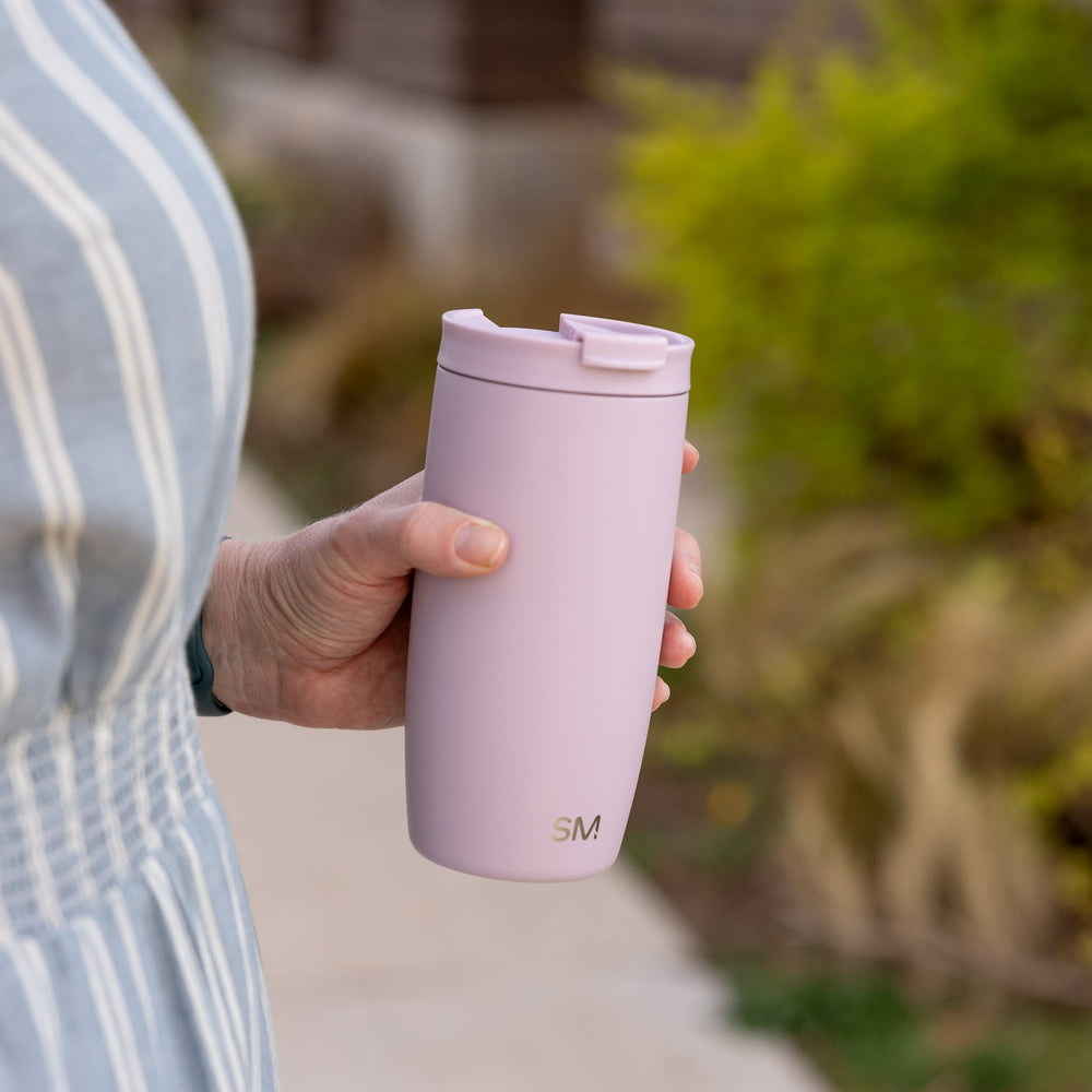 Simple Modern 16 fl oz Insulated Stainless Steel Voyager Coffee Tumbler with Insulated Flip Lid | Lavender Mist