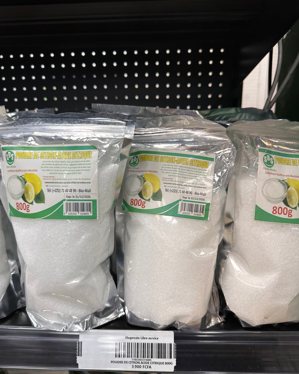 POUDRE DE CITRON ACIDE CITRIQUE 800G