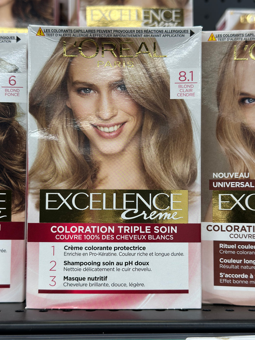 L’OREAL-EXCELLENCE CRÈME-8.1 BLOND CLAIR CENDRÉ