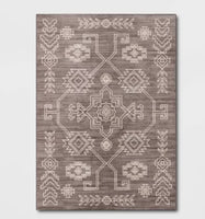 
              5'x7' Washable Global Persian Style Area Rug Gray - Threshold™
            