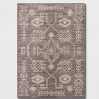 5'x7' Washable Global Persian Style Area Rug Gray - Threshold™