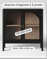 
              New Bedford 2 Door Accent Cabinet Black - Threshold/ (L 80,9 x 78,9 x 33,9 cm)
            