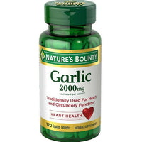 Nature's Bounty Garlic 2000mg, Tablets 120 CT DLC: 08/27