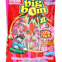 Americandy Big Bom Xl Strawberry Lollipops 16 g Pack of 48