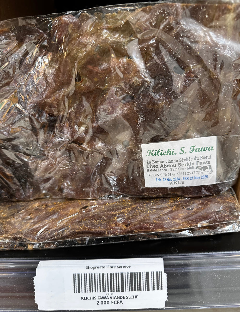 KLICHIS FAWA VIANDE SÉCHÉE