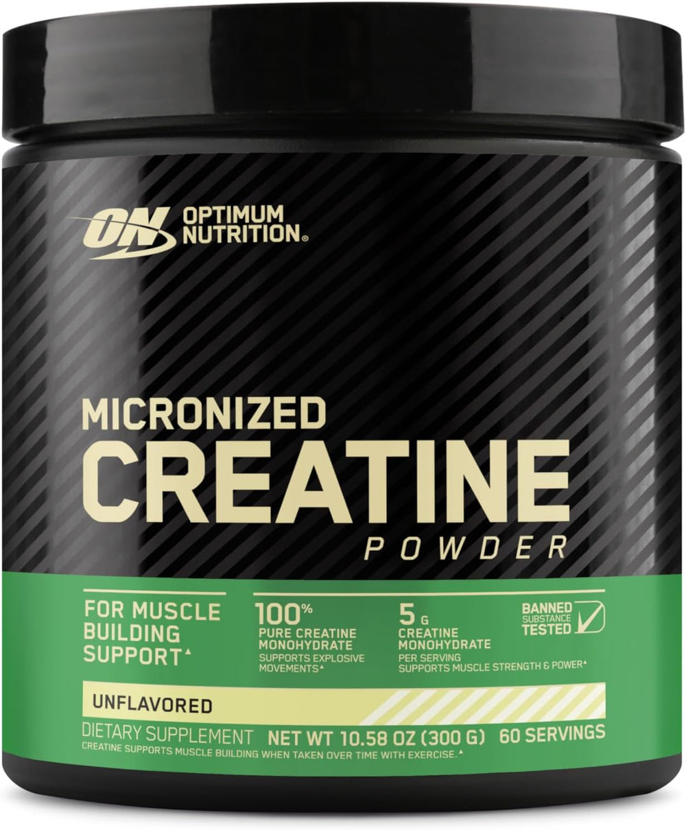 Micronisée sans saveur Optimum Nutrition 10,6 oz 60 portions-DLC: 2027