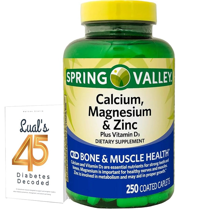 Spring Valley Calcium, Magnesium, Zinc & Vitamin D3 (250 caplets)