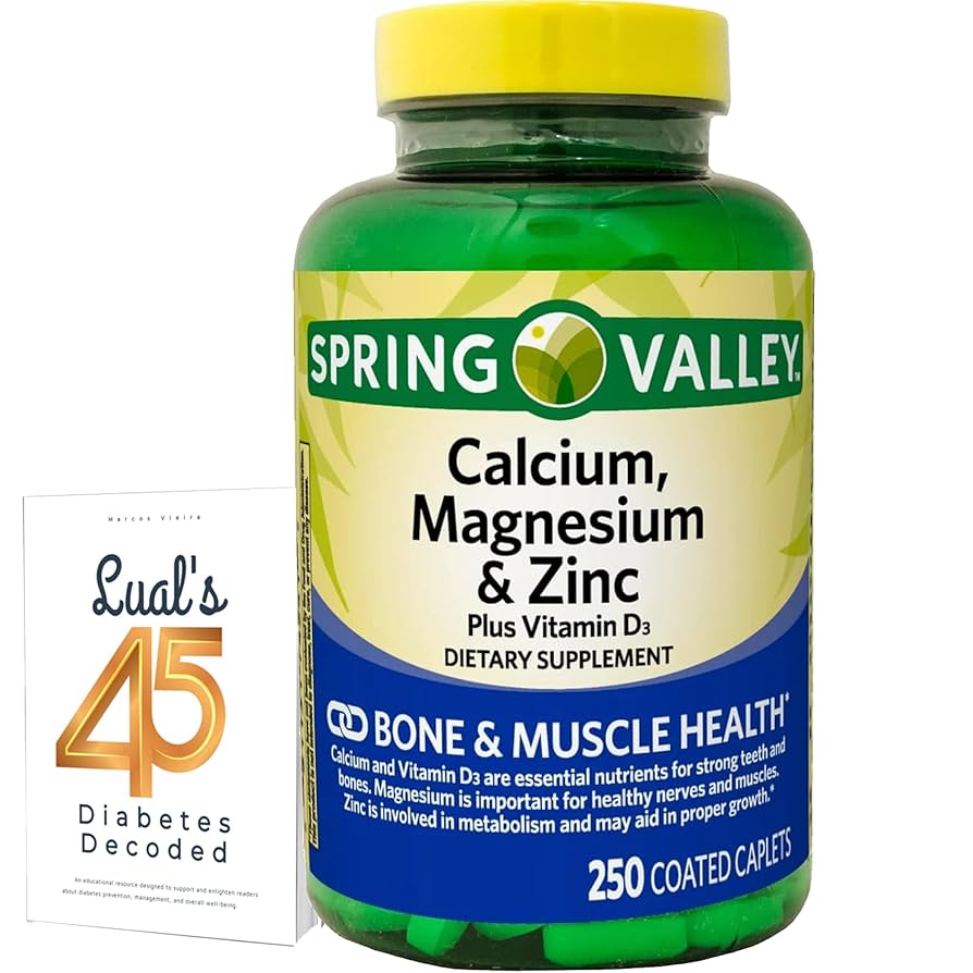 Spring Valley Calcium, Magnesium, Zinc & Vitamin D3 (250 caplets)