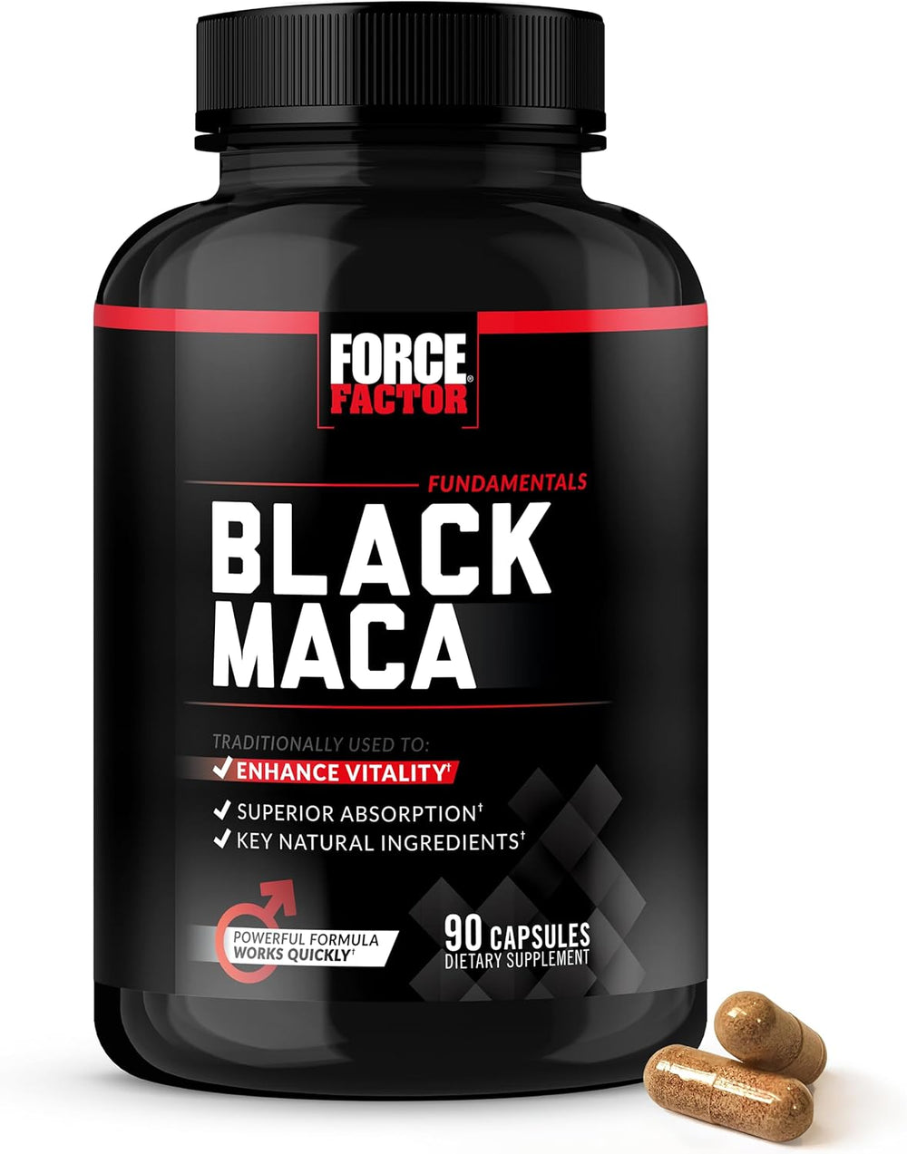 FORCE FACTOR – Maca Noire (Black Maca Root) 1000 mg 04,2028