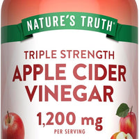 Nature’s Truth Vinaigre de Cidre – 1200 mg, 60 gélules végétales
