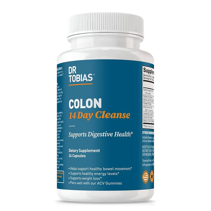 Dr. Tobias Colon 14 Day Cleanse, Advanced Gut Cleanse Detox, 28 Capsules