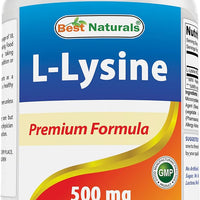 💊 Best Naturals – L-Lysine 500 mg 📦 250 comprimés