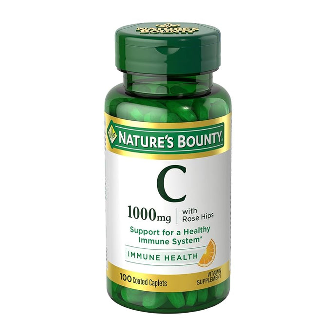 Nature's Bounty Vitamin C + Rose Hips 1000 mg (100 caplets)