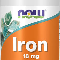 NOW Foods Supplements, Iron 18 mg, Non-Constipating*, Essential Mineral, 120 Veg Capsules DLC: 07/2028