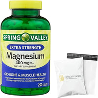 Spring Valley Magnésium – 400 mg, 250 comprimés