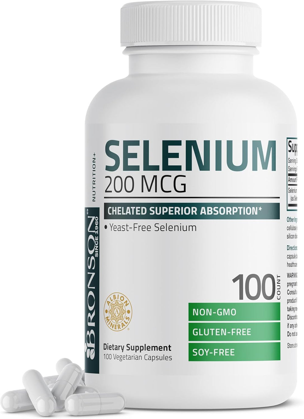 💊 Bronson – Sélénium 200 mcg 📦 100 capsules 📅 DLC : 04/2026