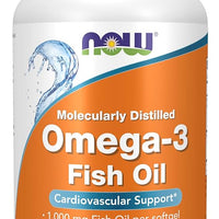 NOW Supplements Omega-3 Fish Oil, 180 EPA / 120 DHA (200 softgels)
