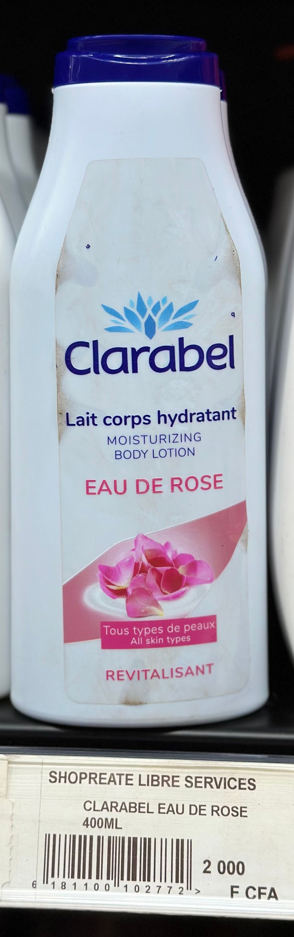 CLARABEL EAU DE ROSE 400ML