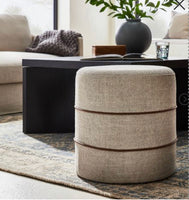 
              Catalina Mudcloth Round Ottoman - Threshold designed with Studio McGee
            