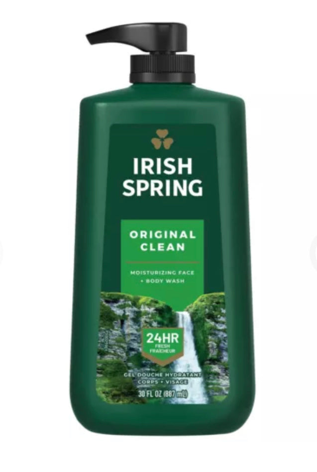 IRISH SPRING ORIGINAL CLEAN MOISTURIZING FACE BODY WASH