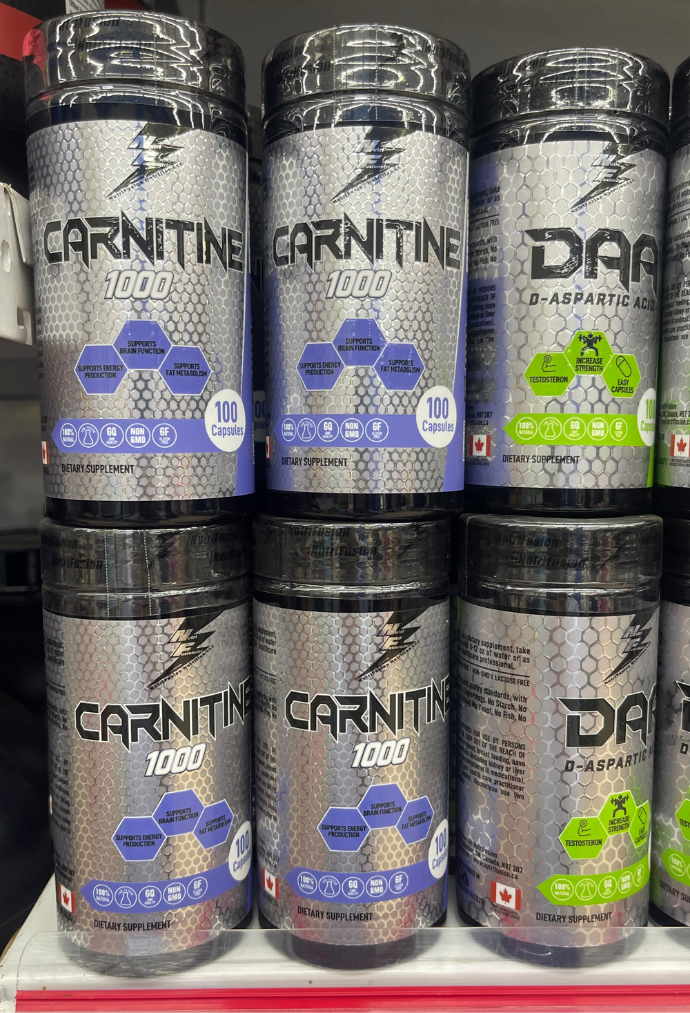 NutriFusion Carnitine 1000 - 100 Capsules