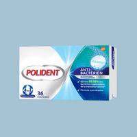 POLIDENT ANTI BACTERIEN 36COMPRIMES 70g