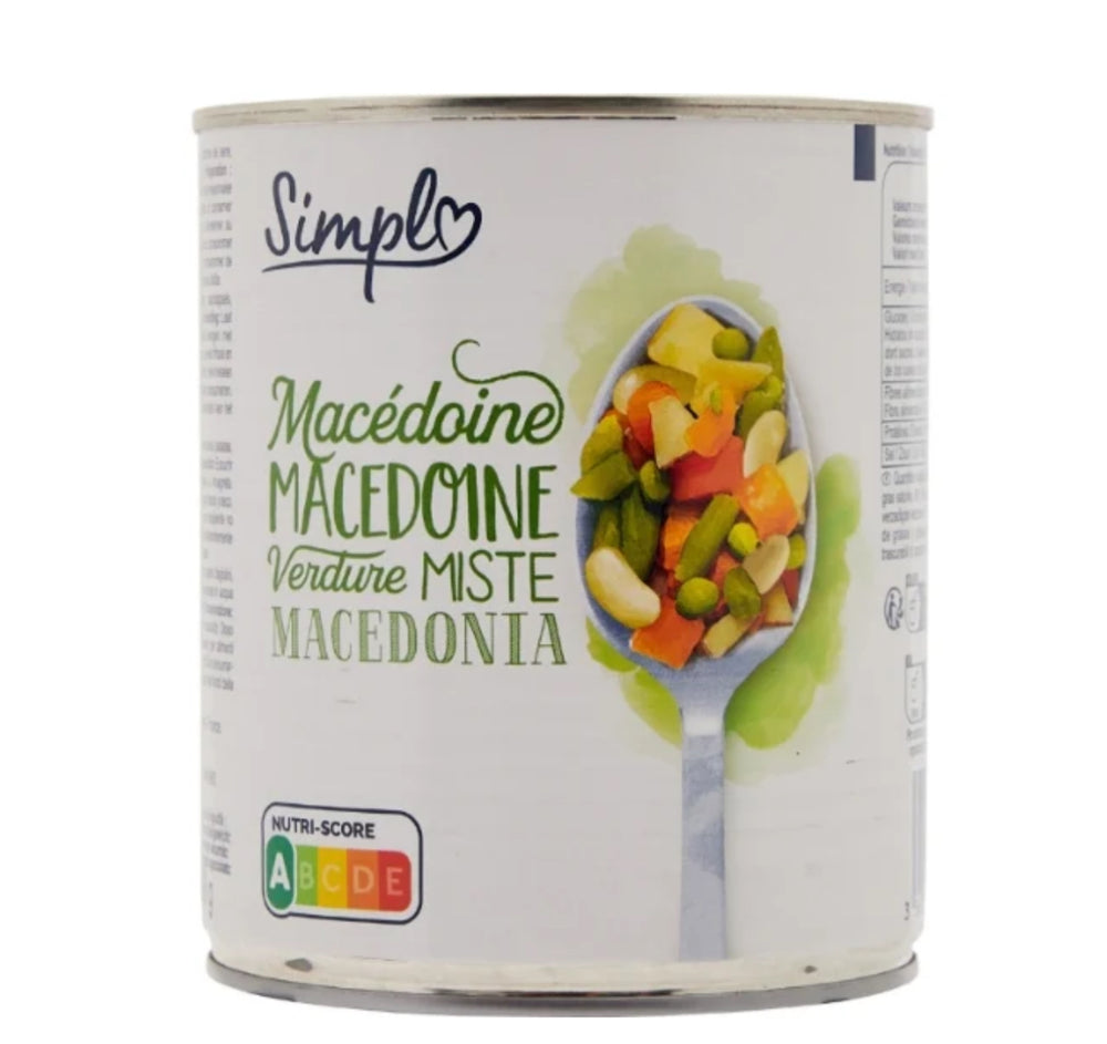 Macédoine SIMPL la boite de 800g DLC: 10/2025