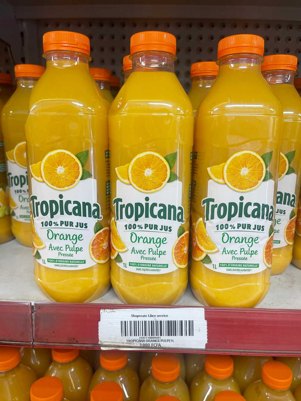 TROPICANA ORANGE PULPE 1L
