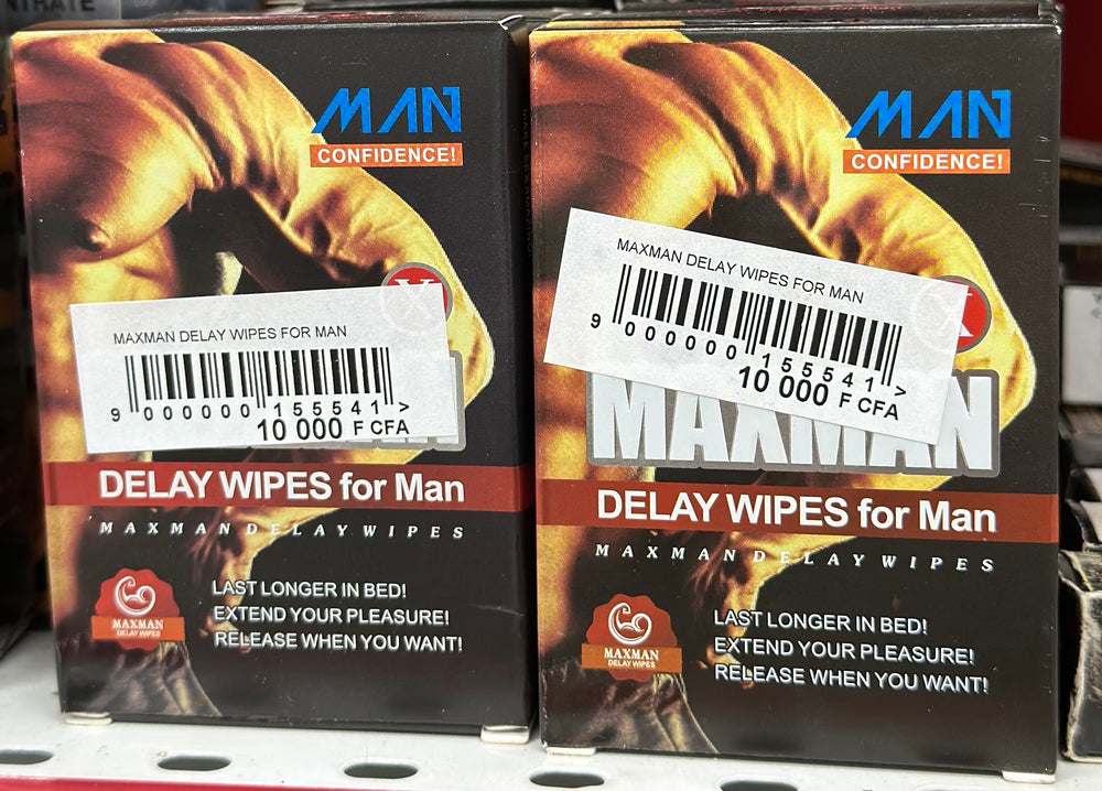 MAXMAN DELAY WIPES FOR MAN