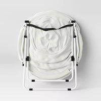 
              Dish Dorm Chair Cream Faux Shearling - Room Essentials: Foldable, Powder-Coated Frame, Indoor Use
            