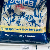 Riz jasmine bleu delicia 100% long grais 4,5kg