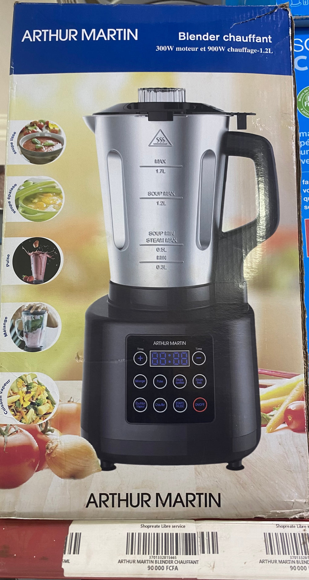 ARTHUR MARTIN 300w moteur et 900w chauffage-1.2L
