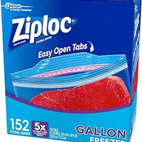Ziploc Gallon Freezer Bags with New Stay Open Design (152 ct.)