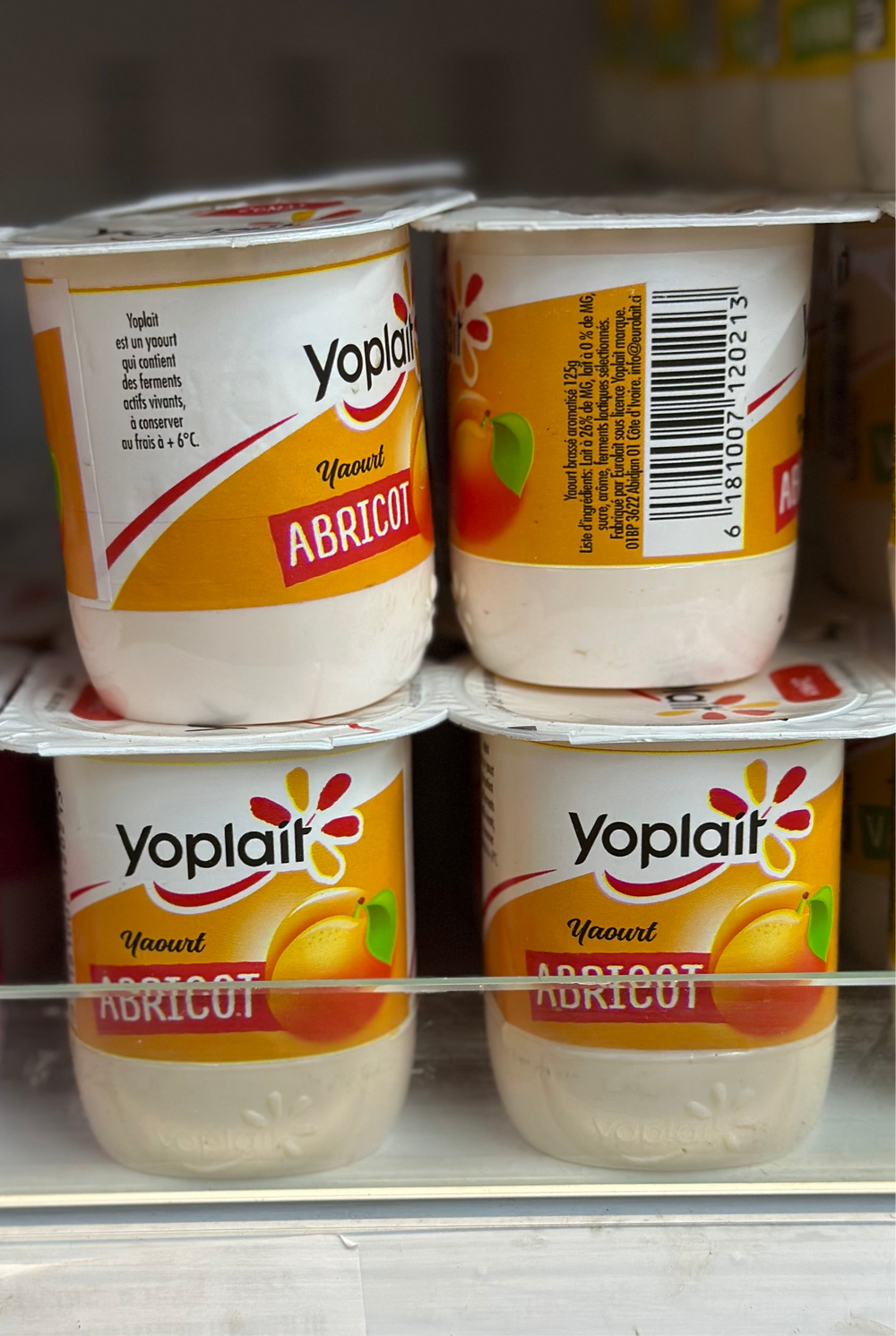 YAOURT YOPLAIT POT ABRICOT 125G