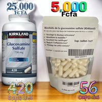 
              Kirkland Signature Glucosamine Sulfate 750mg 25 vegetarian capsules DLC: Juillet27
            