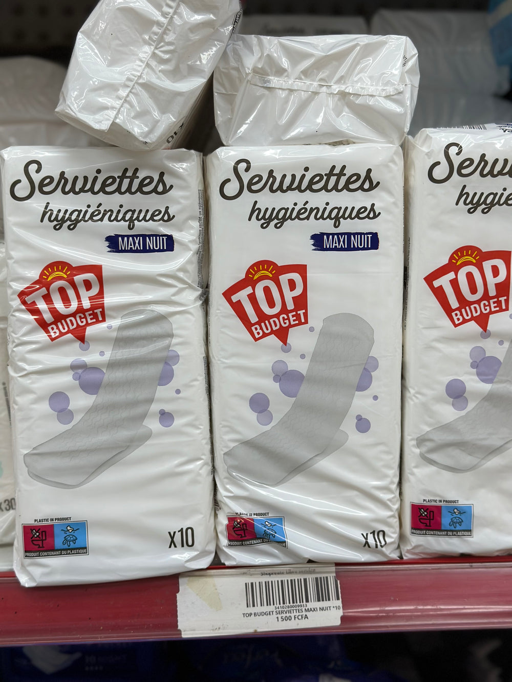 Serviettes hygiéniques maxi nuit X10