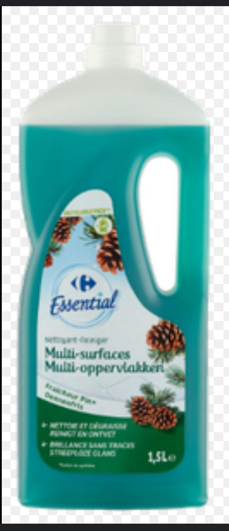 Nettoyant multi-surfaces parfum pin CARREFOUR ESSENTIAL 1.5 L