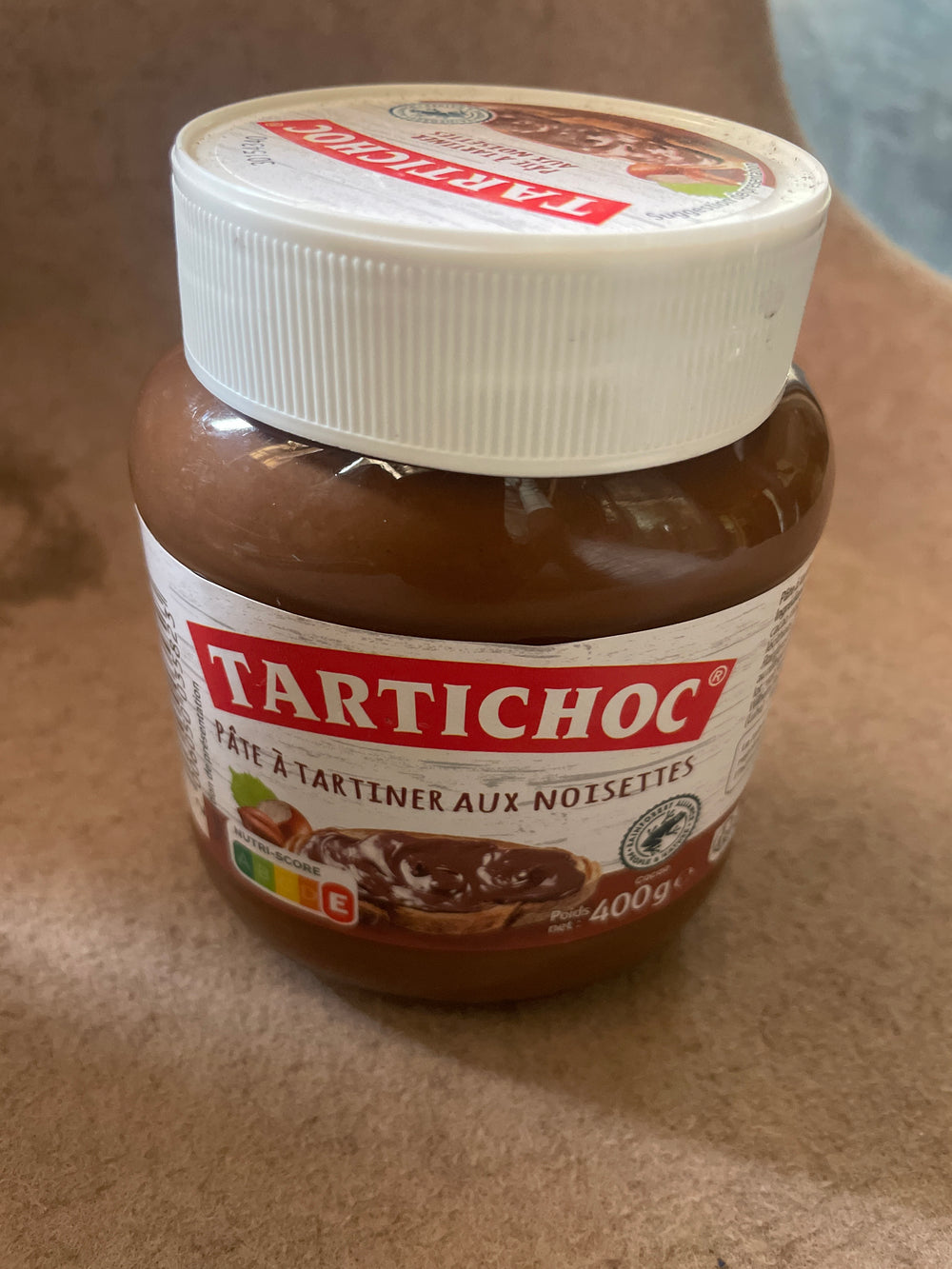Pâte a tartiner aux noisettes - TARTICHOC - (400 g) DLC: Janv26
