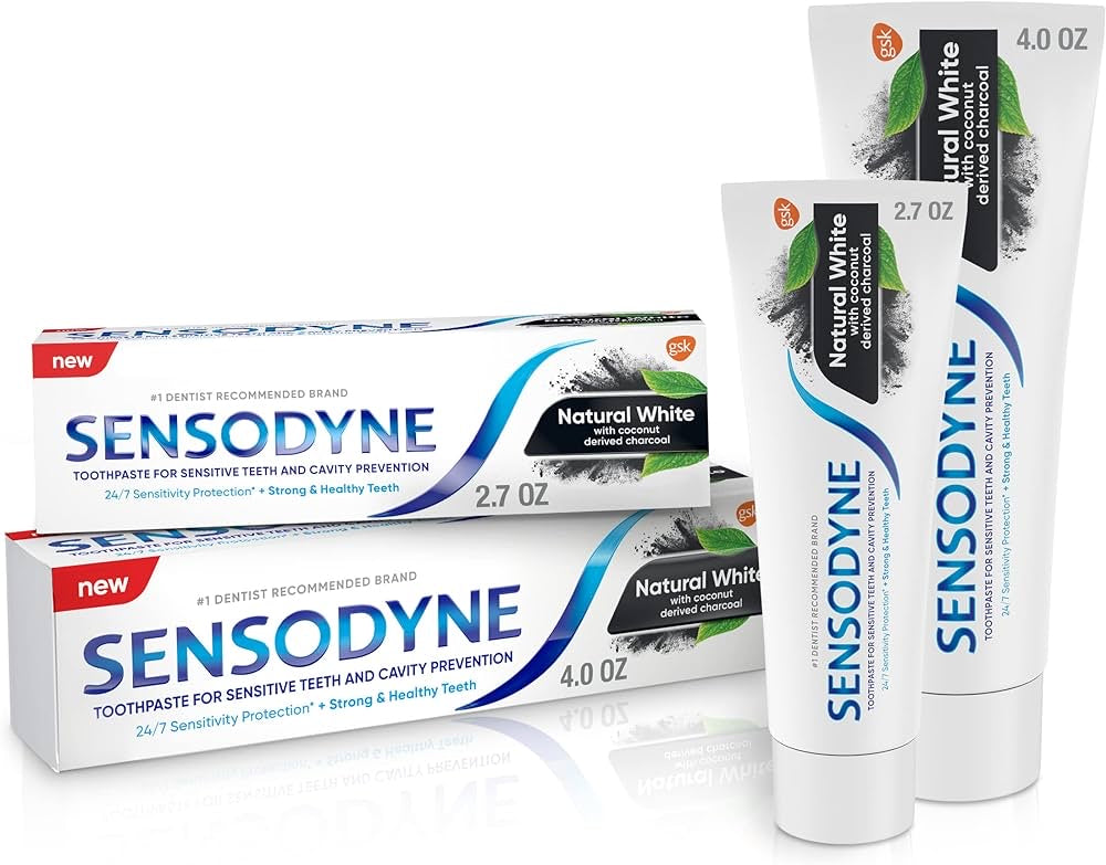 Sensodyne Natural White with Coconut Charcoal Mint 96,4g DLC: May-2026