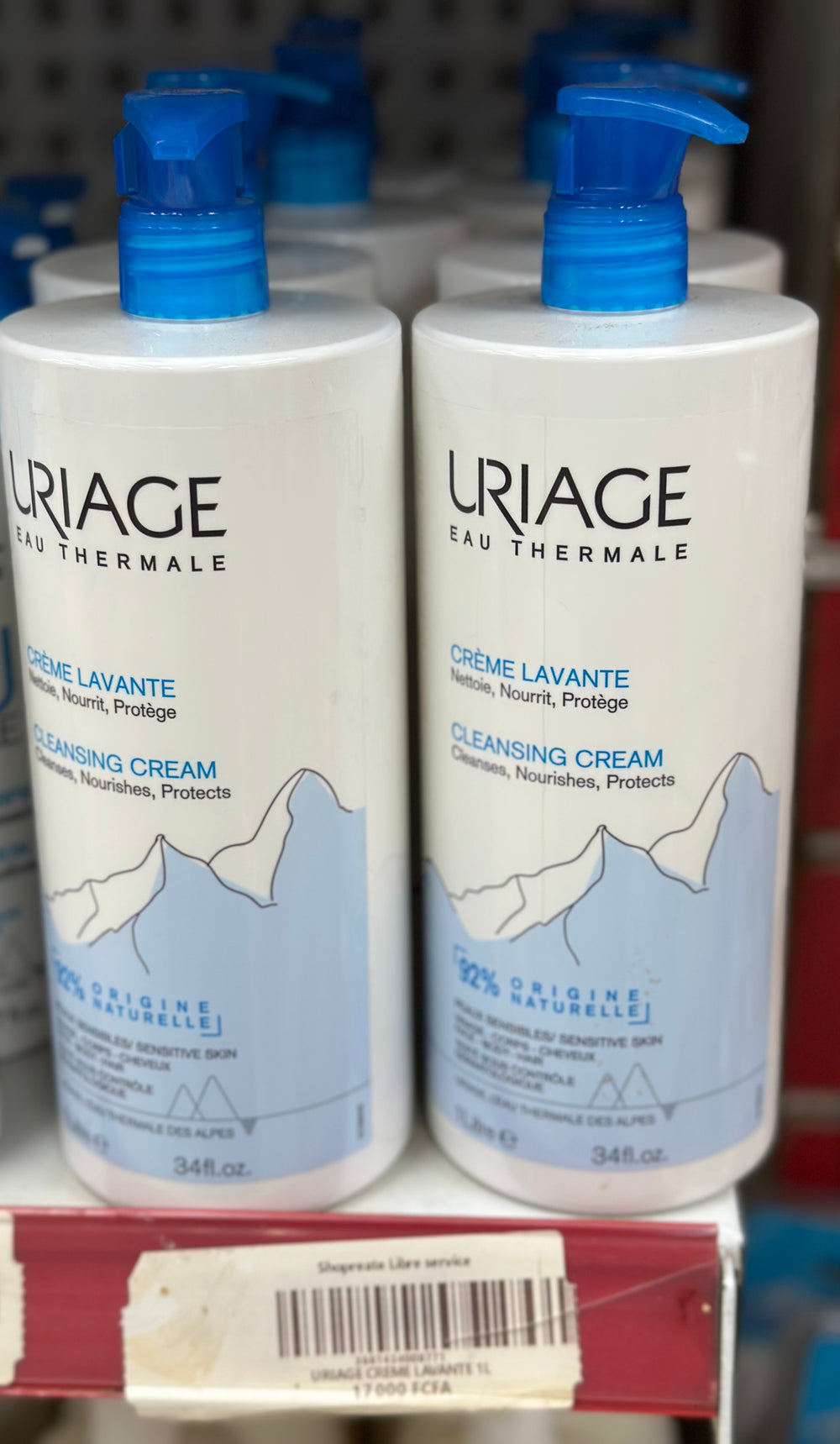 URIAGE eau thermale crème lavante 1L